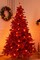 5ft Pre Lit Ruby Red Christmas Tree with Small and Large LED Lights